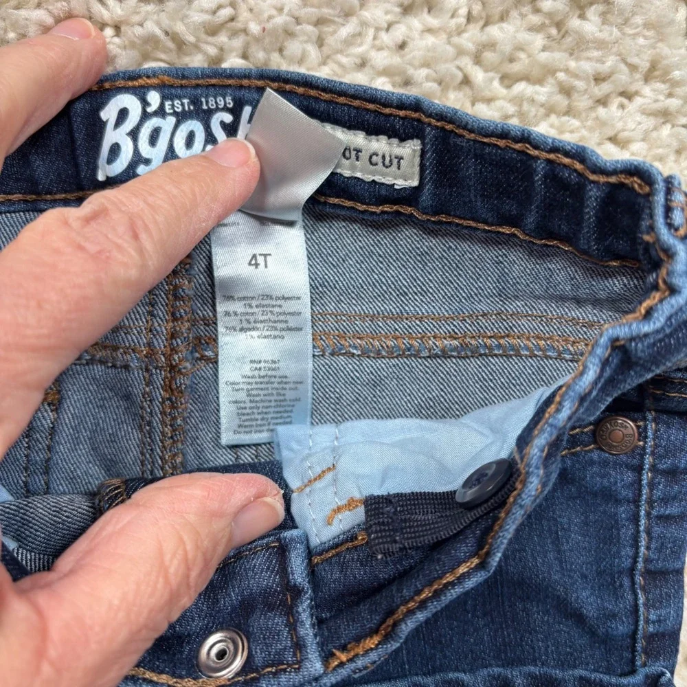 OshKosh‎ Bgosh Toddler Girls Bootcut Jeans Dark Wash Size 4T Set of 2